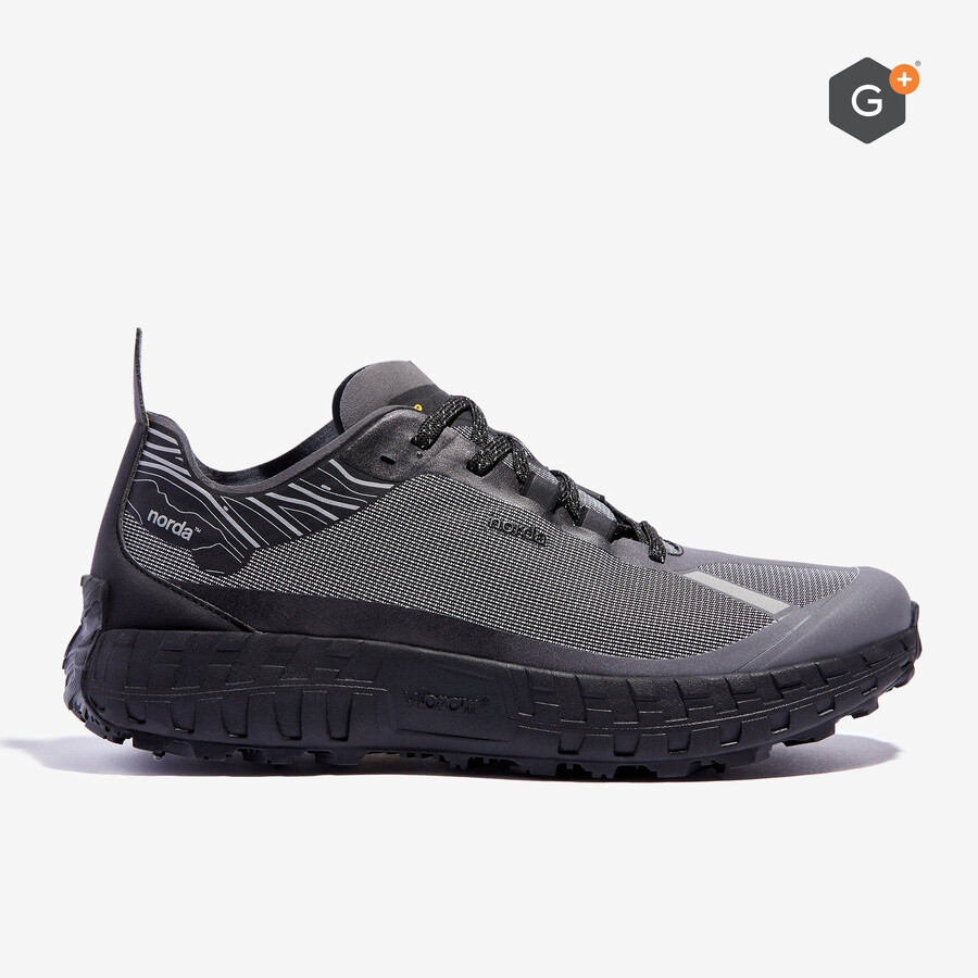 chaussures de trail hivernales pour hommes - noires 001 g spike