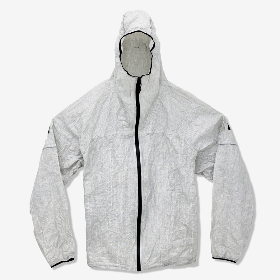 veste de trail unisexe runshelter blanche
