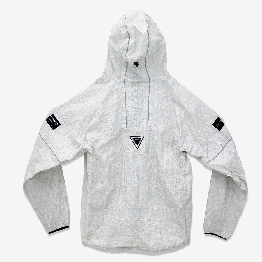 veste de trail unisexe runshelter blanche