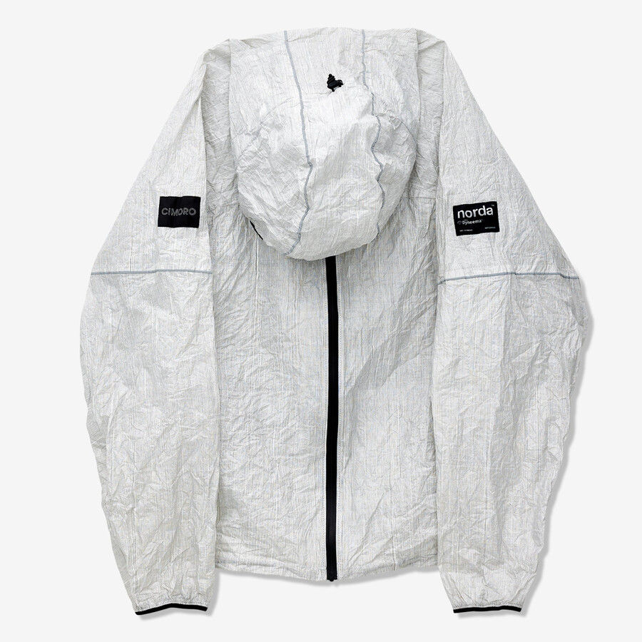 veste de trail unisexe runshelter blanche