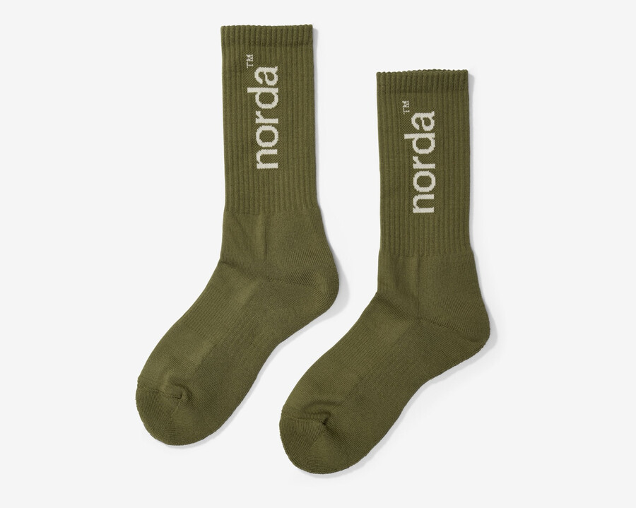 chaussettes unisexes lifestyle - chaussettes rétro sauge